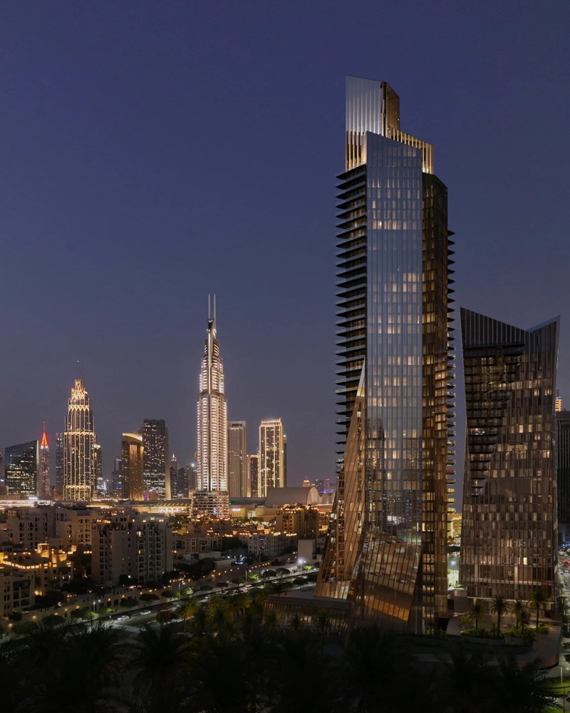 Baccarat Hotel Residences, exterior render