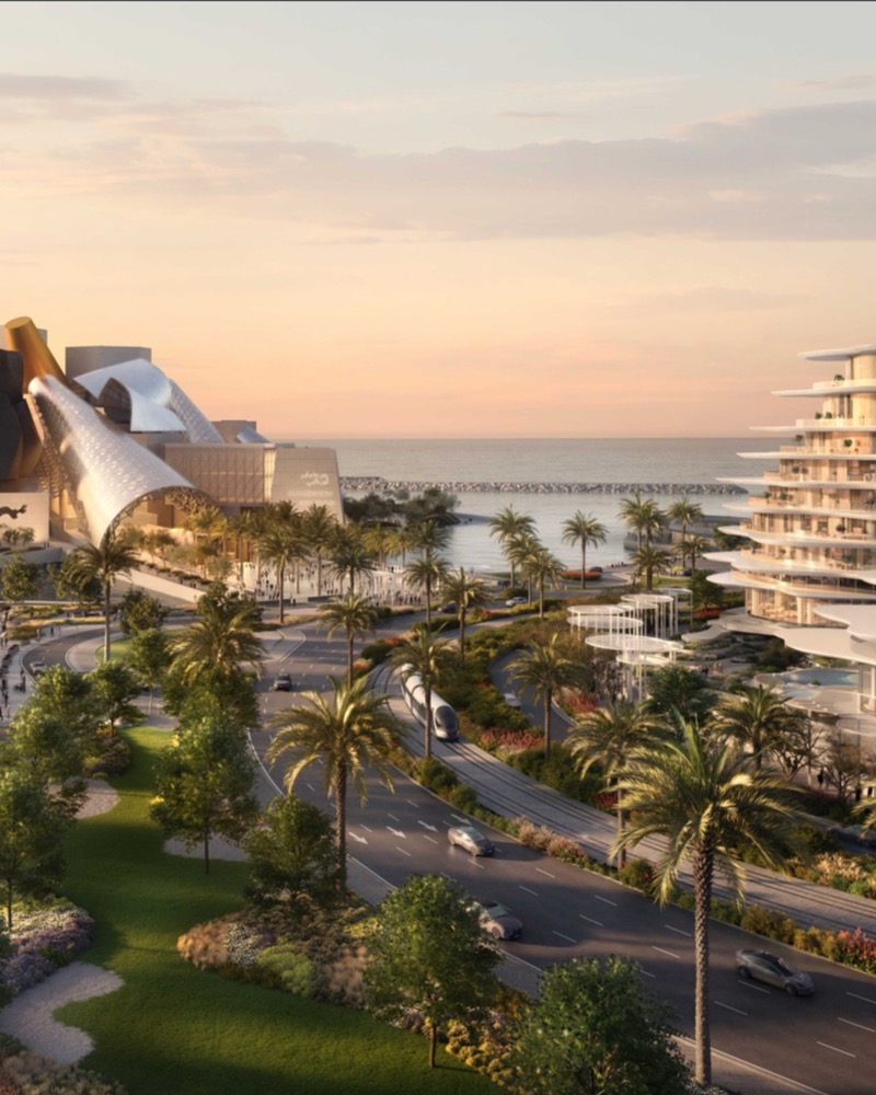 Baccarat Residences Saadiyat, aerial view
