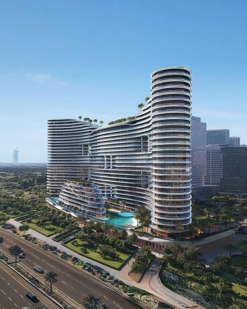 Binghatti Aquarise, exterior render
