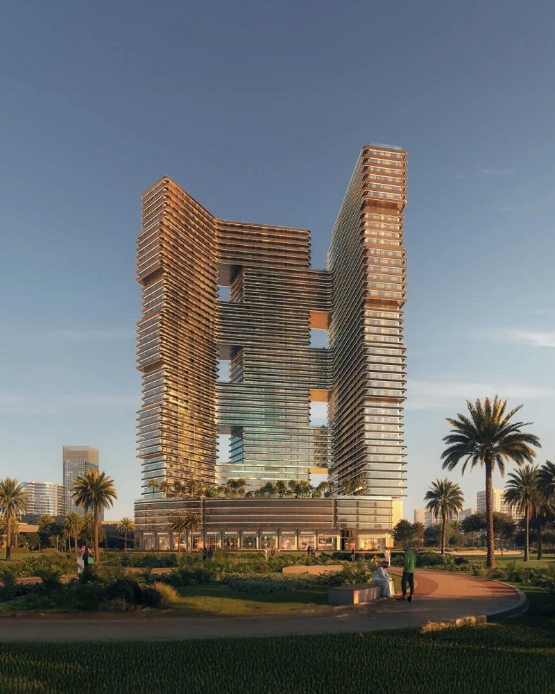Binghatti SkyTerraces, exterior render