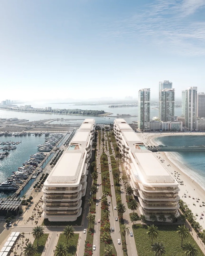 Dubai Harbour Residences, exterior render