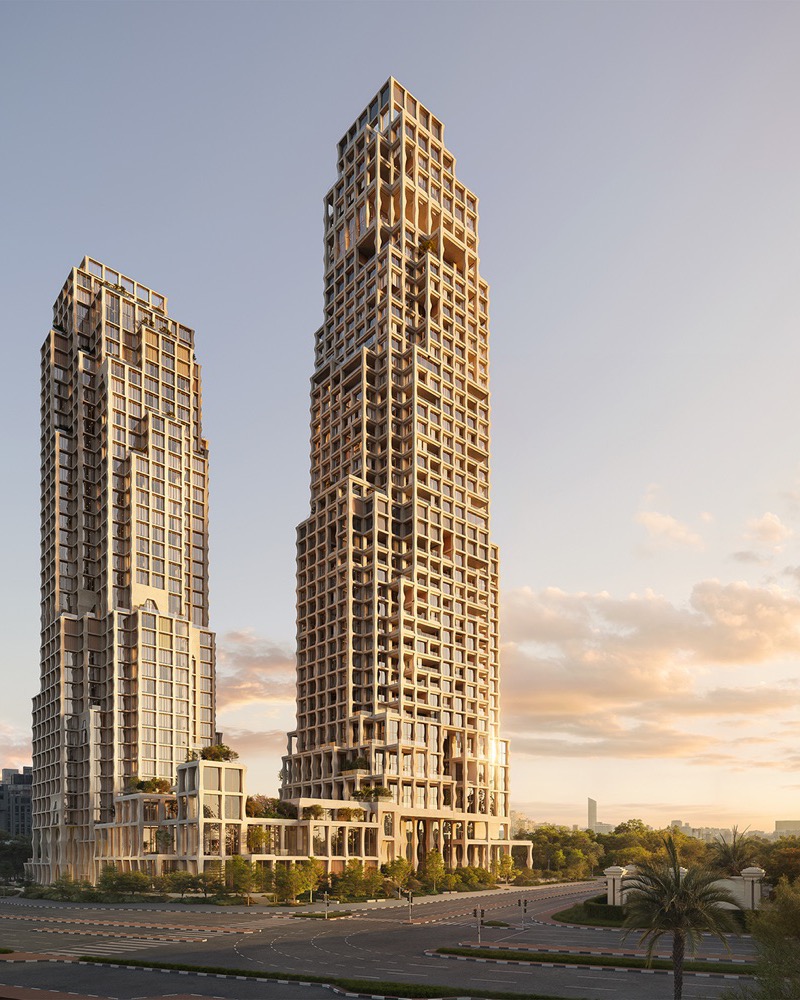 Janu Dubai Hotel & Residences, exterior render